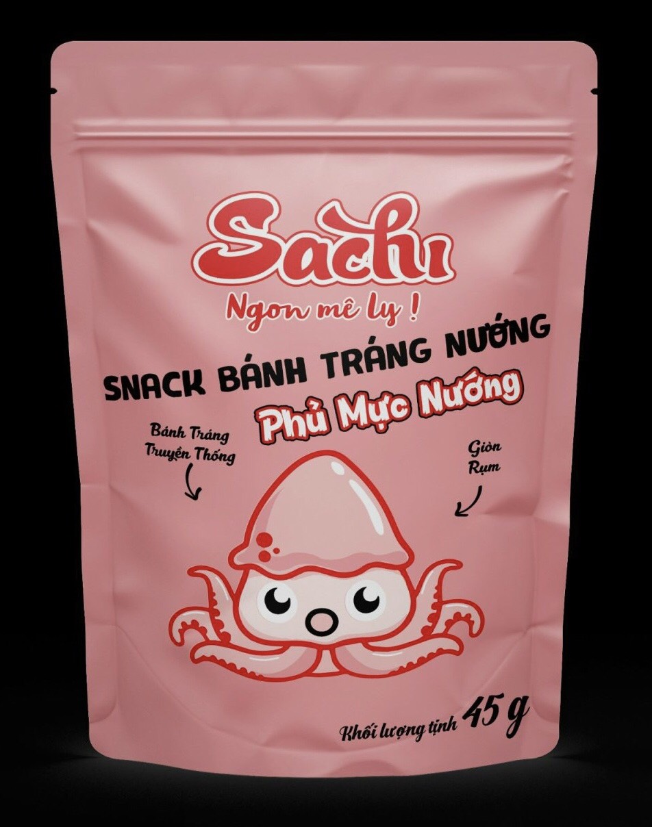 Snack Bánh Tráng Nướng Sachi Phủ Chà Bông Gà