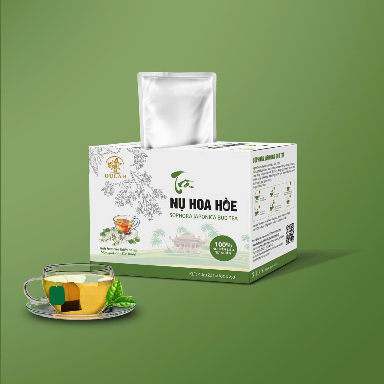 Trà nụ hoa hòe - Túi lọc