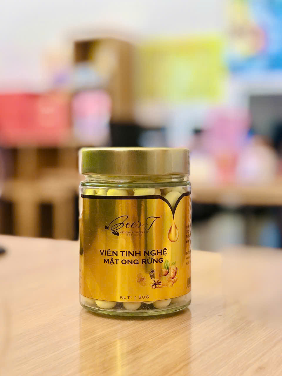 Viên tinh nghệ mật ong rừng 150g