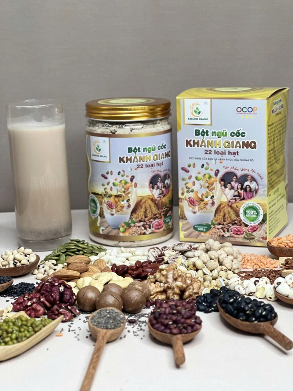 BỘT NGŨ CỐC 22 LOẠI HẠT KHÁNH GIANG 500g