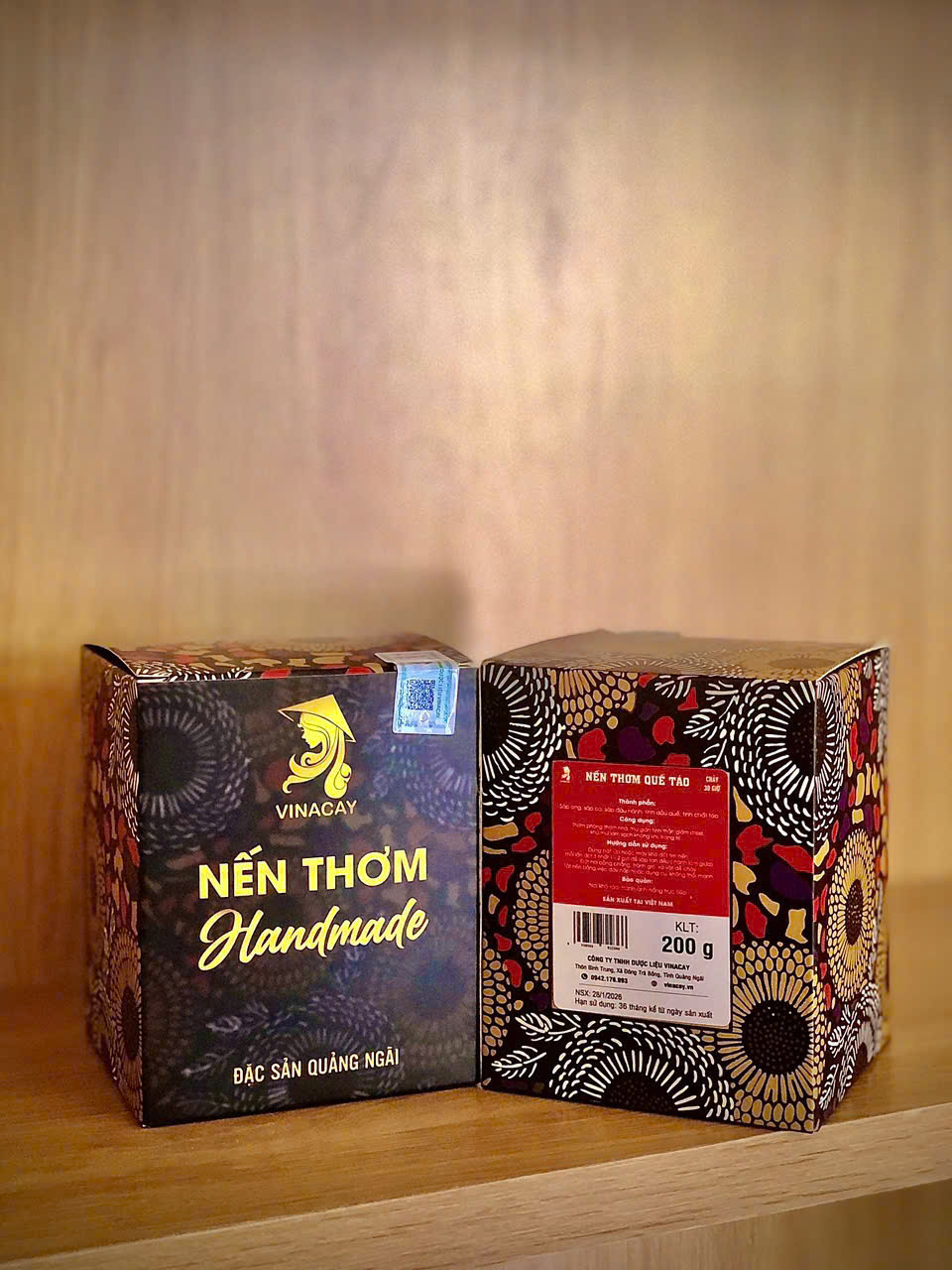 Nến thơm quế táo 200G
