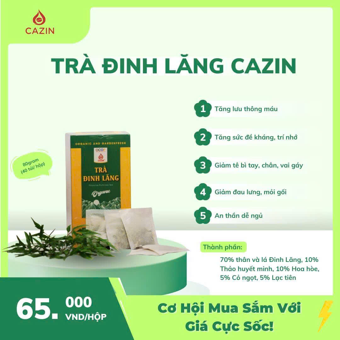 Trà đinh lăng 